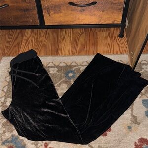 Black Velvet Pants
